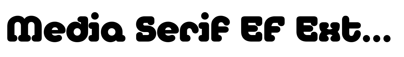 Media Serif EF ExtraBold